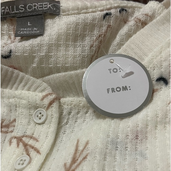 Falls Creek Women’s Reindeer Face Pajama Set - Picture 6 of 7